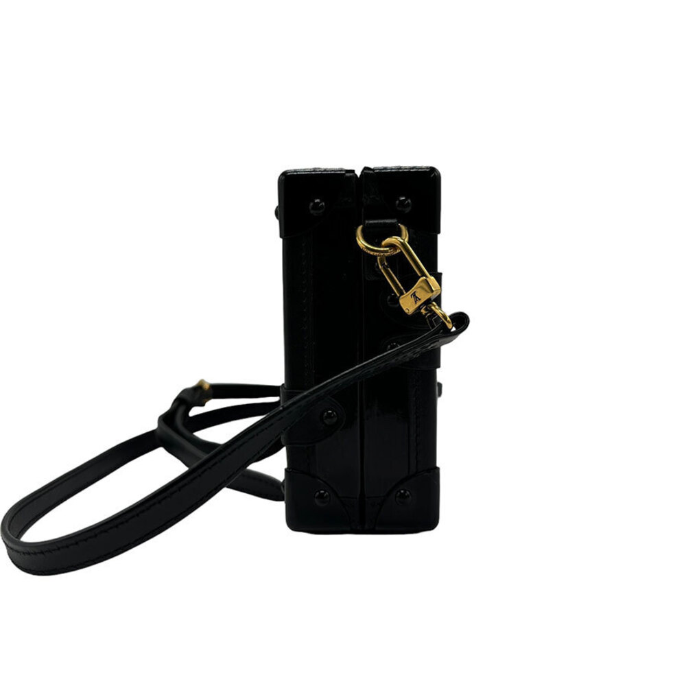 Louis Vuitton Black Red Malle Bag Epi Shoulder Leather
